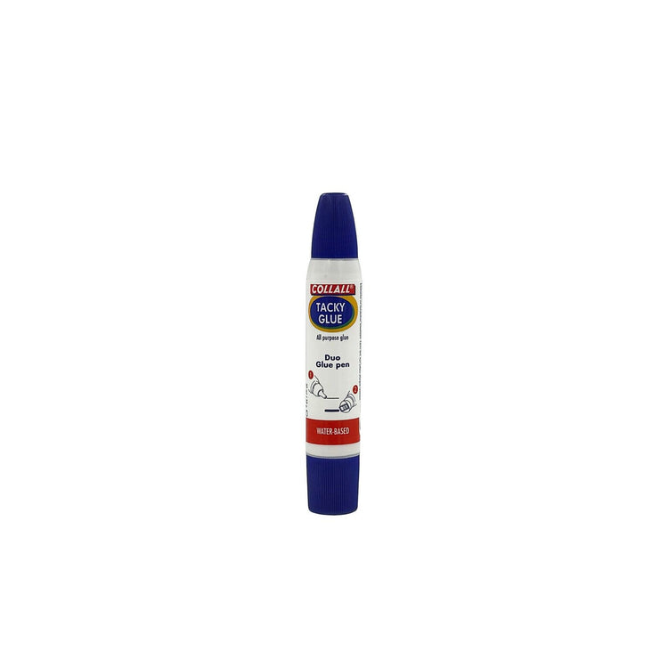 Collall • stylo à colle duo capuchon collant-colle blanc 30ml