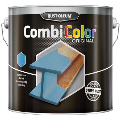 Peinture métallique combicolor Rust-oleum vert foncé martelé 0,75 l