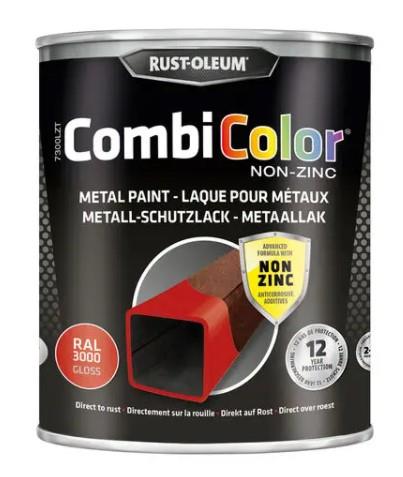 Rust-oleum combicolor sans zinc ral9005 noir de jais satiné 750ml