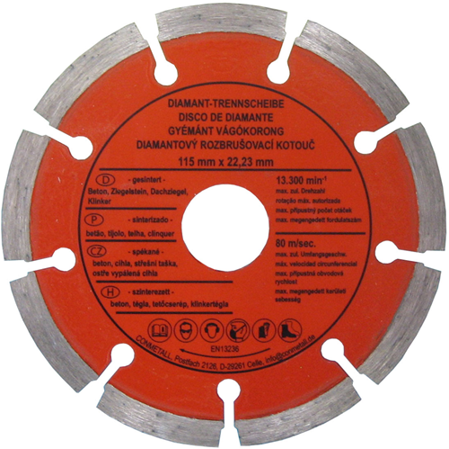 Con:p disque abrasif diamant béton 115mm - b23120