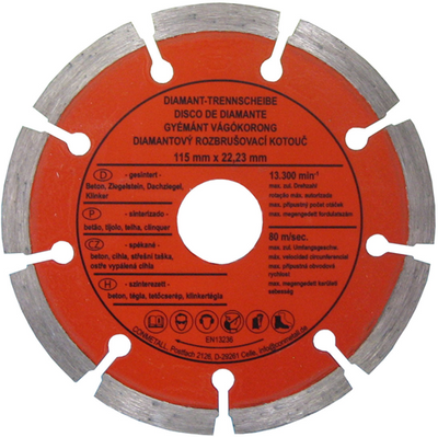 Con:p disque abrasif diamant béton 115mm - b23120