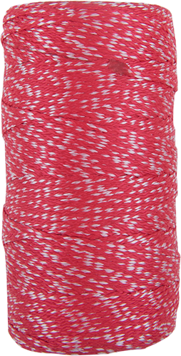 Con:p corde pp 1mm 6kg rouge blanc bob 100m - b34178
