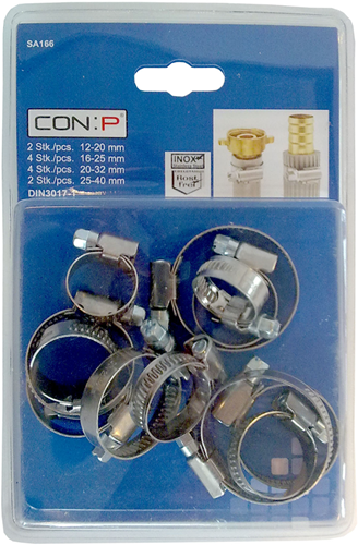 Con:p jeu d'anneaux de tension (mélange 10 pièces) acier inoxydable - sa166