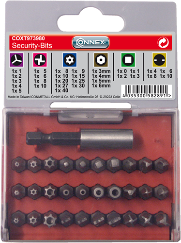 Jeu d'embouts Connex 'spéciaux' * (31 pièces) - coxt973980