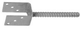 Ancrage au sol Connex u 91x60x200 vvz - hv4210
