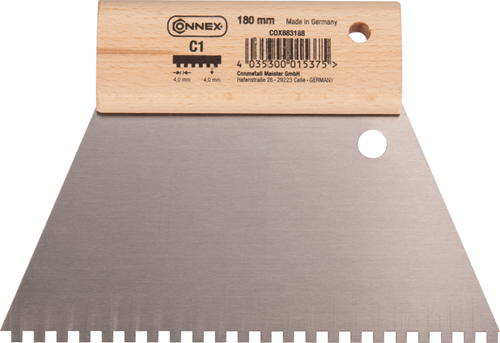 Peigne à colle Connex 180mm 4x4mm c1 - cox883188