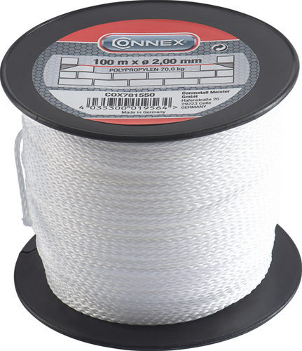 Cordon de maçonnerie Connex pp 2,0 mm avec bobine 100 m - cox781550