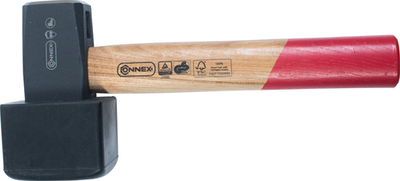 Masse Connex 1250g avec capuchon en caoutchouc bois - cox622250