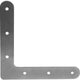 Carré plat Connex - connecteur d'angle en acier inoxydable - 120x120x20 - hvrj20031