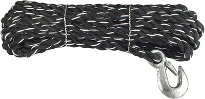 Corde Connex pp 14mm 370kg noire rouleau 10m - dy2701351