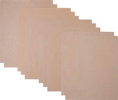 Connex set de papier de verre silex 10pcs - cox980100