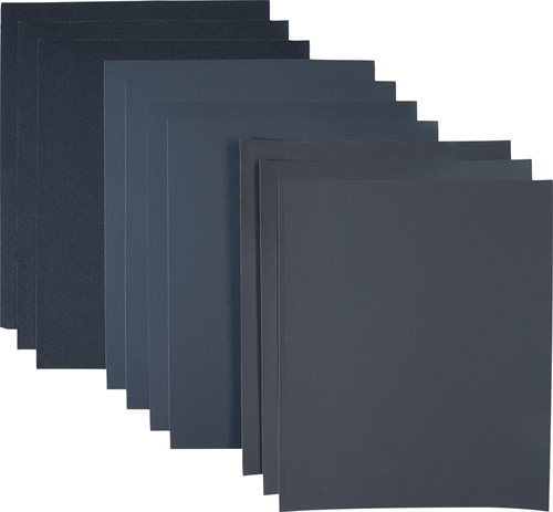 Connex set de papier de verre imperméable 10 pcs - cox980400