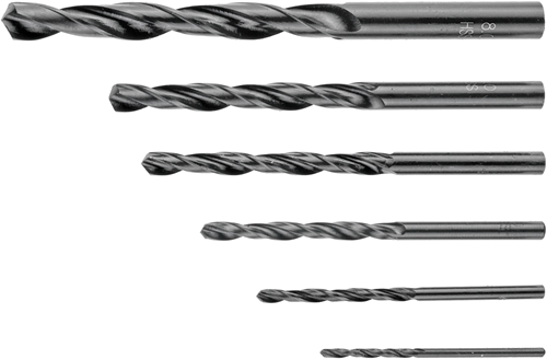 Connex jeu de forets à métaux 2-8mm 6pcs bleu - cox972226