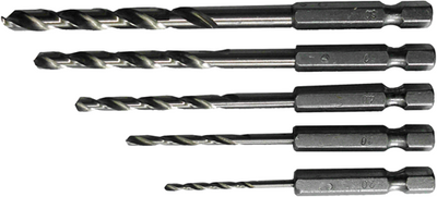 Connex jeu de forets en acier 2-6mm 6k 5pcs bleu - cox978205