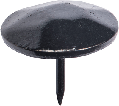 Connex clou décoratif 22mm martelé 12pcs noir - ky6290017