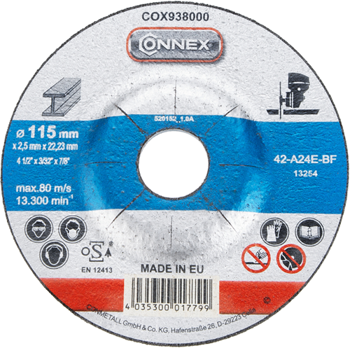 Disque abrasif Connex métal 115mm - cox938000