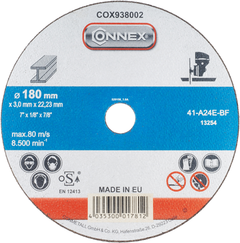 Disque abrasif Connex métal 180mm - cox938002