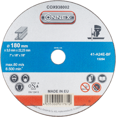 Disque abrasif Connex métal 180mm - cox938002