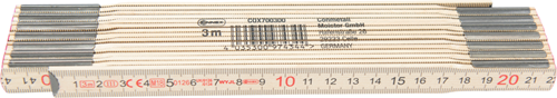 Connex mètre pliant 3m bois euro - cox700300