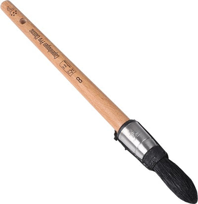 Pinceau à pointe brevetée Copenhagen Pro Classic - taille 8 - poils chinois noirs - manche en bois FSC - 23.102.08