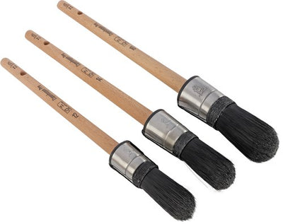 Copenhagen pro brush set - pinceau à pointe brevetée - taille 12-14-16 - cheveux synthétiques - 3 pièces - manche en bois fsc - 23.900.03