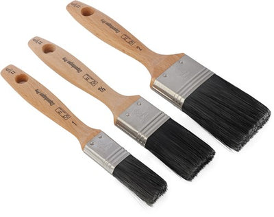 Copenhagen pro brush set - pinceau plat - taille 1-1,5-2 - cheveux synthétiques - 3 pièces - manche en bois fsc - 23.900.04