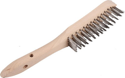Brosse métallique Copenhagen pro - fonte d'acier - 5 rangs - manche en bois fsc - 23.550.05