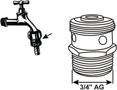 Aérateur Cornat robinet double service 3 4xm27 - tec306304
