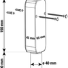 Cornat siphon lave linge 1'' 40 50mm 422 - t356012g