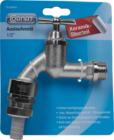Robinet de lave-linge Cornat en céramique. 90 ? 1 2 voies - tec304005