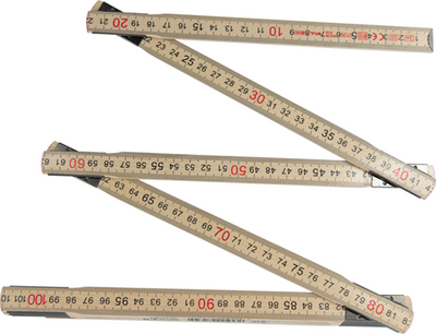 Connex mètre pliant 3m bois euro - cox700300
