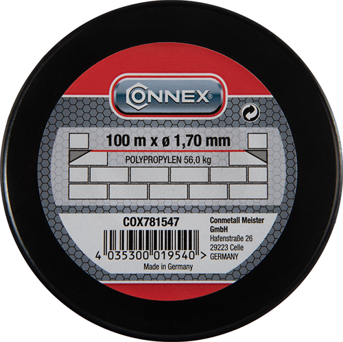 Cordon de maçonnerie Connex pp 1.7mm ro bobine 100m - cox781547
