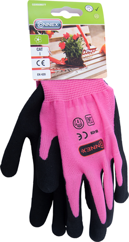 Connex gant de jardin latex rose gr07 - cox938577