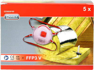 Masque anti-poussière Connex ffp3v en149 5pcs - cox939103