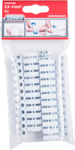 Connecteur à vis Connex 12 broches 2,5-4mm² 5 pcs - coxb370300