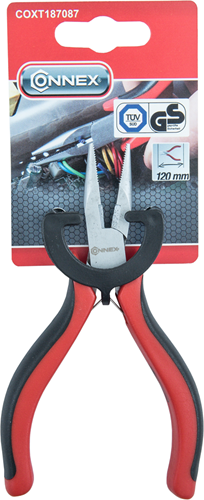 Connex pince électrique à bec effilé à tige pointue droite 120mm 2c sb - coxt187087