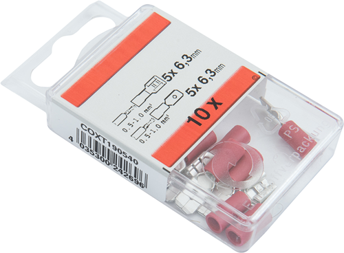 Assortiment de cosses Connex 0,5-1mm rouge - coxt190540