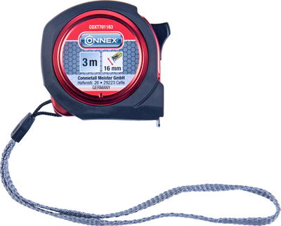 Mètre ruban Connex 3m abs 16mm calibrage euro - coxt701163