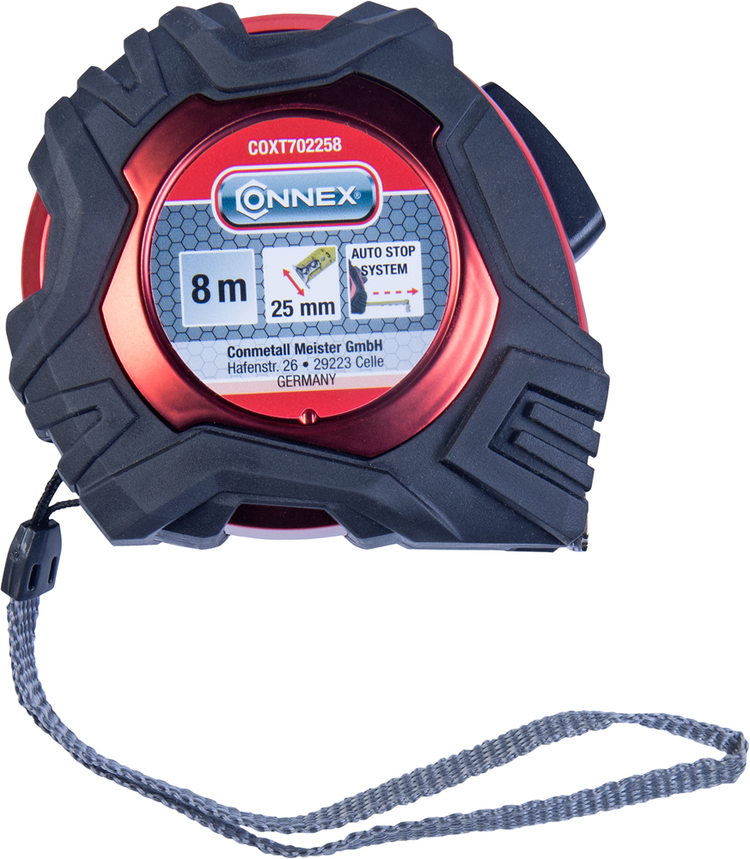 Mètre ruban Connex 8m autostop calibrage euro - coxt702258