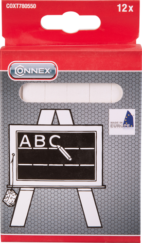 Connex craie blanche 12pcs - coxt780550