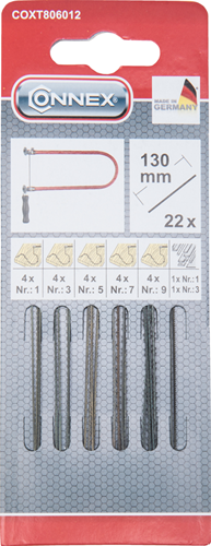 Gamme Connex de lames de scie à chantourner (22pcs) - coxt806012