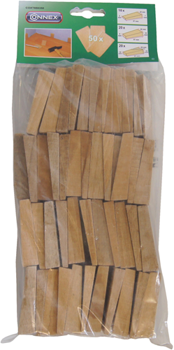 Cale Connex en bois pour stratifié 50pcs - coxt866350