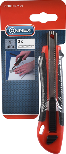 Couteau sécable Connex 9mm plastique 2c - coxt897101