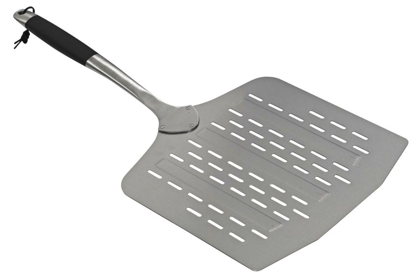 Pelle à pizza Cozze en acier inoxydable avec trous d'aération 66 cm argenté