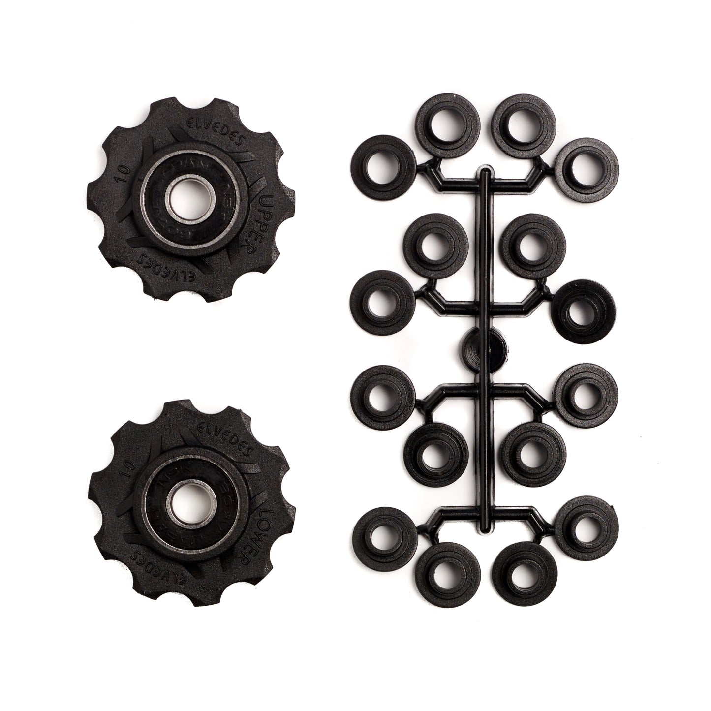 roues de dérailleur 10 dents 8S noir 2 pièces