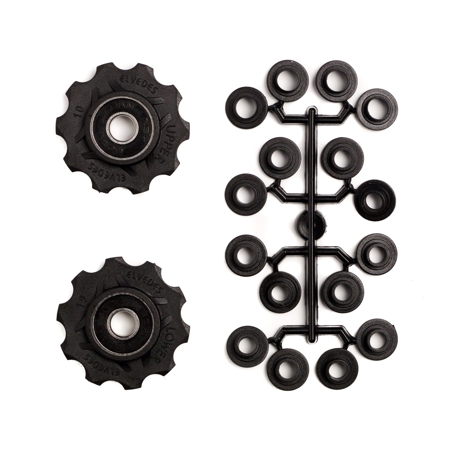 roues de dérailleur 10 dents 8S noir 2 pièces