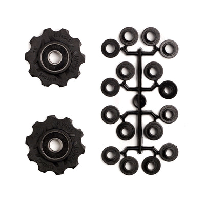 roues de dérailleur 10 dents 8S noir 2 pièces