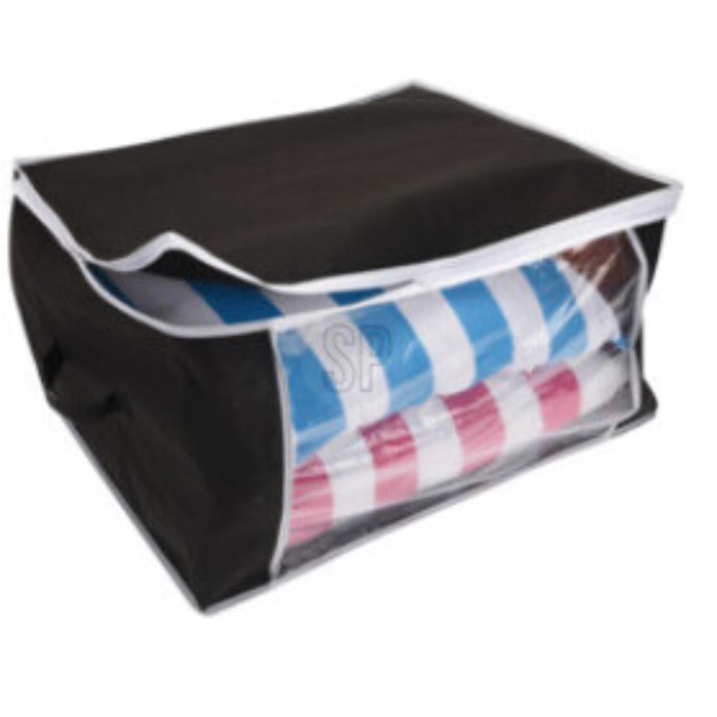 Storage solutions housse de rangement noir 60x30x45cm