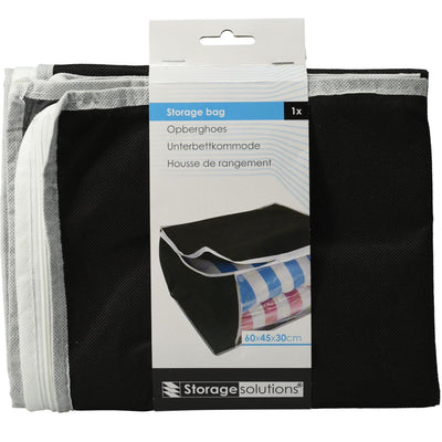 Storage solutions housse de rangement noir 60x30x45cm
