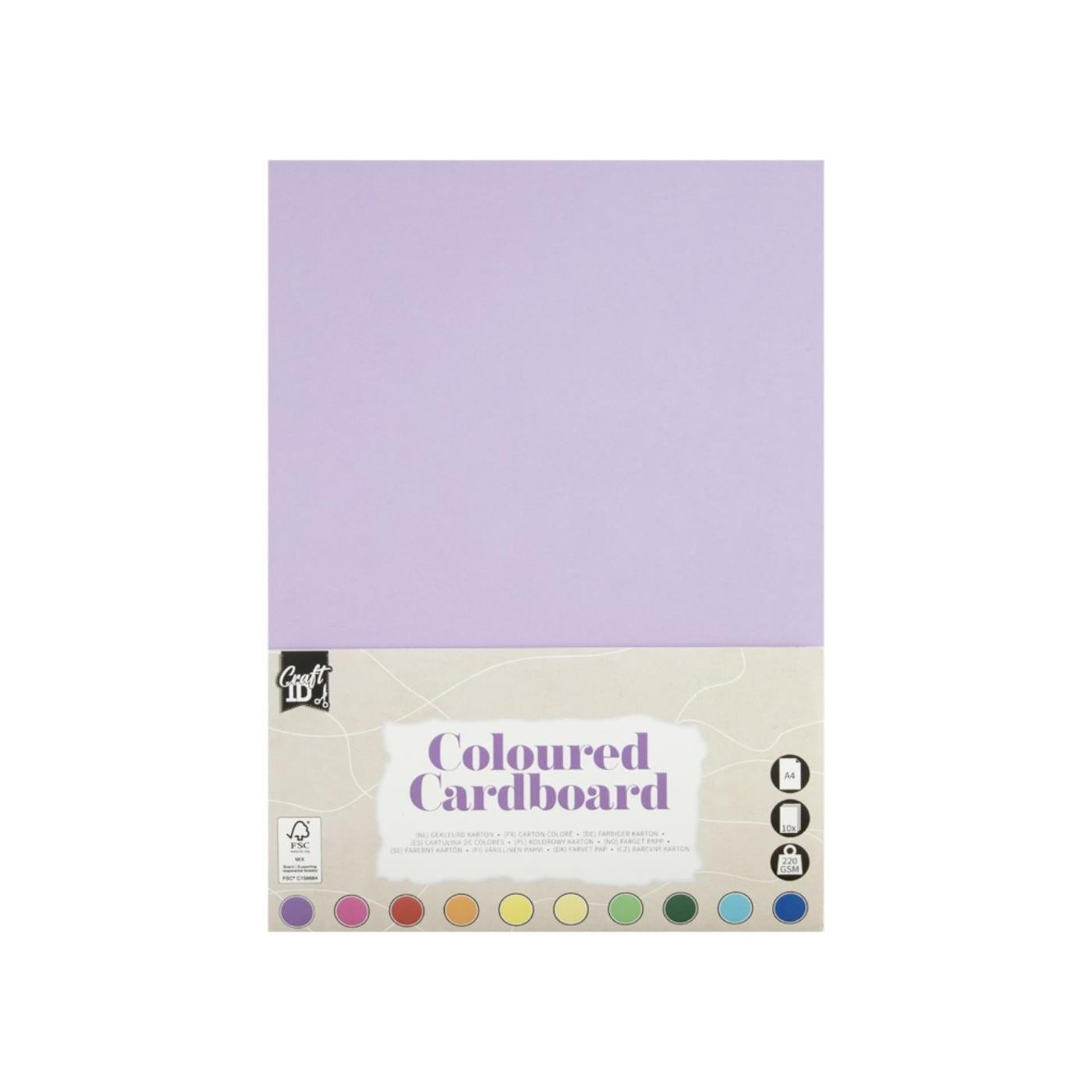 Grafix craft id carton pastel a4 10 feuilles 220gsm